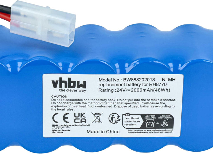 vhbw Akku kompatibel mit Rowenta Air Force Extreme RH8828, RH8828WO/2D0 Staubsauger Home Cleaner Hei