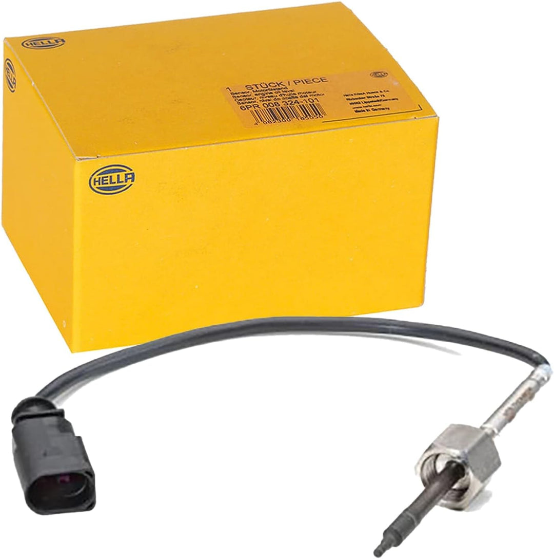 HELLA 6PT 014 494-161 Sensor, Abgastemperatur - 2-polig - geschraubt - Kabel: 220mm