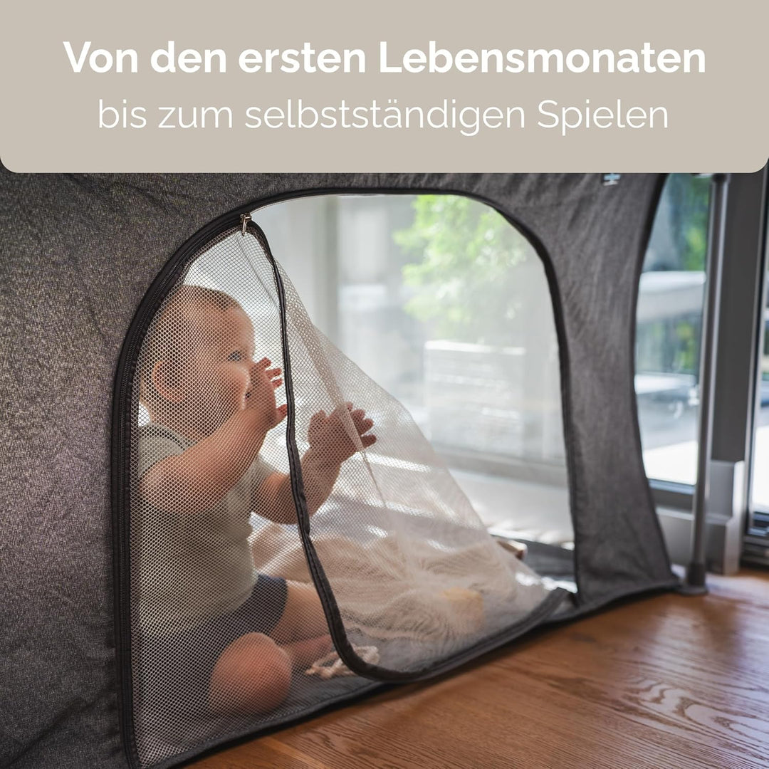 Snoen Laufstall Baby gross faltbar Indoor Outdoor sicheres Spielgitter für Kinder stabiles Laufgitte