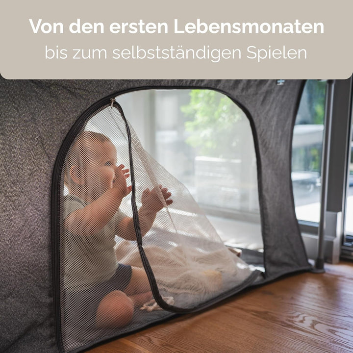 Snoen Laufstall Baby gross faltbar Indoor Outdoor sicheres Spielgitter für Kinder stabiles Laufgitte