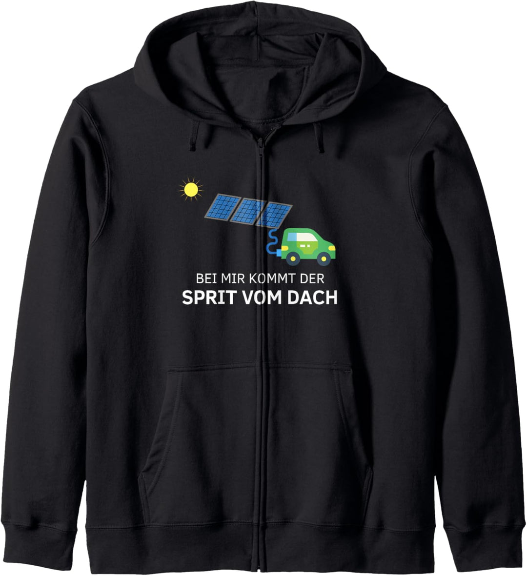 Bei mir kommt der Sprit vom Dach - Solaranlage Kapuzenjacke