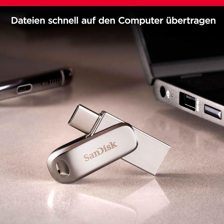 SanDisk Ultra Dual Drive Luxe USB Type-C-Laufwerk Smartphone Speicher 512 GB (Mobiler Speicher, USB