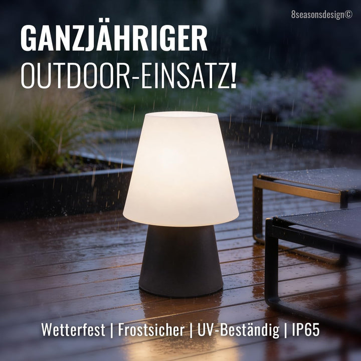 Light Life Leuchtobjekt Lampe "Anthrazit" 60 cm (Solar) Indoor & Outdoor, Anthrazit