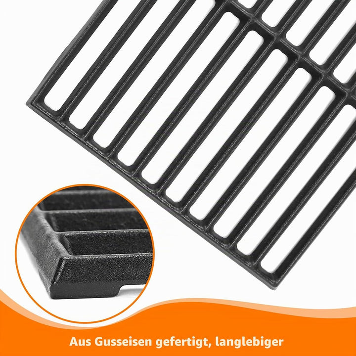 GFTIME Gusseisen Grillrost 43 x 63cm für Enders Boston Pro 3, Enders Monroe Pro 3, Charbroil, Barbec