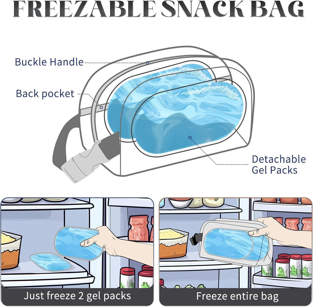 Kleine Kühltasche, gefrierbare Lunchtasche für Arbeit, Schule, Reisen, auslaufsicher, kleine Lunchta
