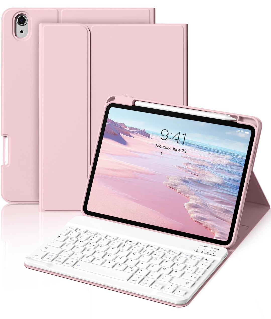Hülle mit Tastatur für iPad A16 11/10 Generation (2025/2022 | 11/10.9 Inch Bluetooth Magnetische Tas