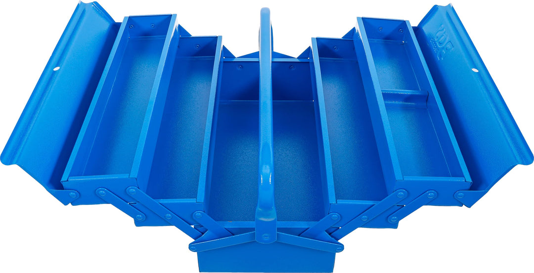 BGS 33000 | Metall-Werkzeugkasten | leer | 420 x 200 x 200 mm | 5 Fächer | Stahlblech leer | 5 Fäche