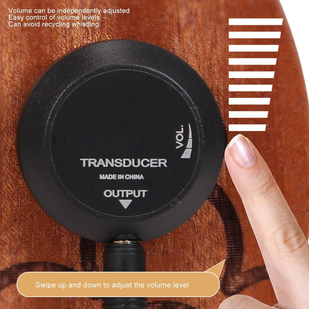 Mini-Piezo-Tonabnehmer, Mikrofon-Wandler-Tonabnehmer, Selbstklebender Piezo-Tonabnehmer für Akustikg