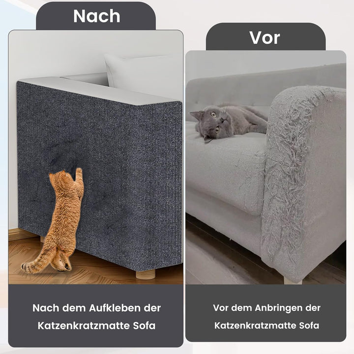 Selbstklebend kratzmatte Katze, DIY Kratzbrett, Kratzschutz Sofa Katze Ideal für kratzteppich, Kratz