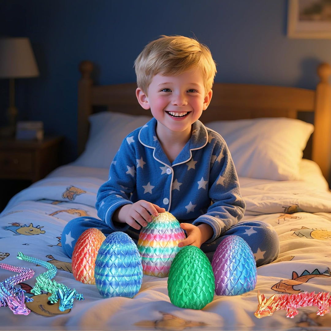 Dracheneier 3D-gedruckte Fidget-Spielzeuge für Erwachsene Überraschungsgeschenke für Kinder Freunde