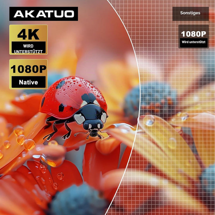 Smart Mini Beamer Android 11, Unterstützt 4K 1080P, Beamer Klein Projektor Tragbarer mit WiFi 6 und