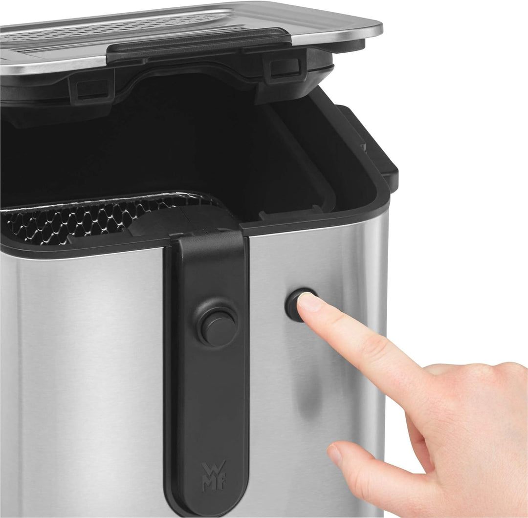 WMF Küchenminis Mini Friteuse mit Fett/Öl, mini Fritteuse mit Kartoffelschneider, 1000 W, herausnehm