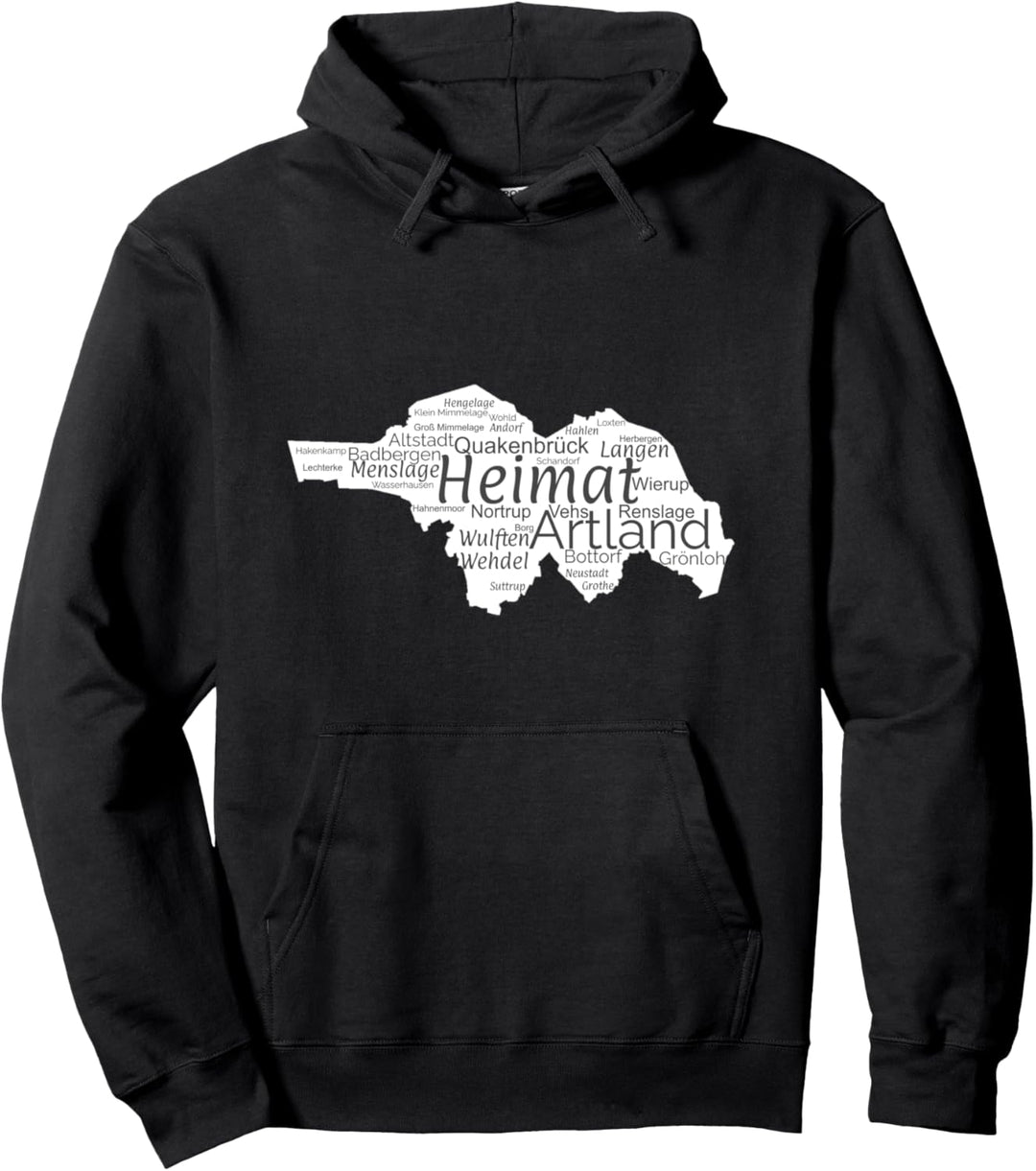 Artland Wortwolke grau Pullover Hoodie