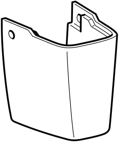 Keramag Halbsäule RENOVA Nr. 1 PLAN inkl. Kerafix-Befestigungselement weiss