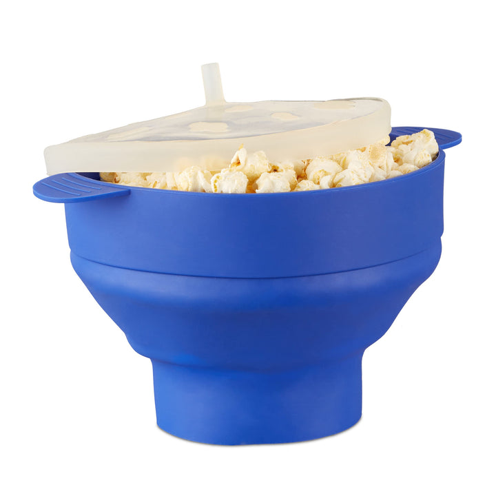 10 x Popcorn Maker Silikon für Mikrowelle, zusammenfaltbarer Popcorn Popper, Zubereitung ohne Öl, BP