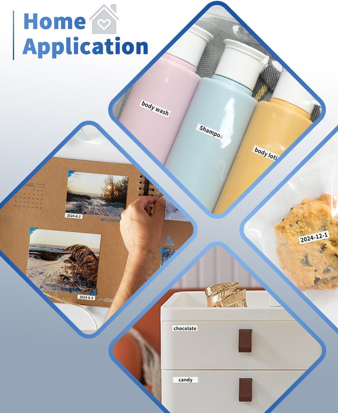 Upwinning Tze 211 Bänder 6mm Kompatibel mit Brother P-touch Bänder 6 mm x 8 m tze-211, Schwarz auf W