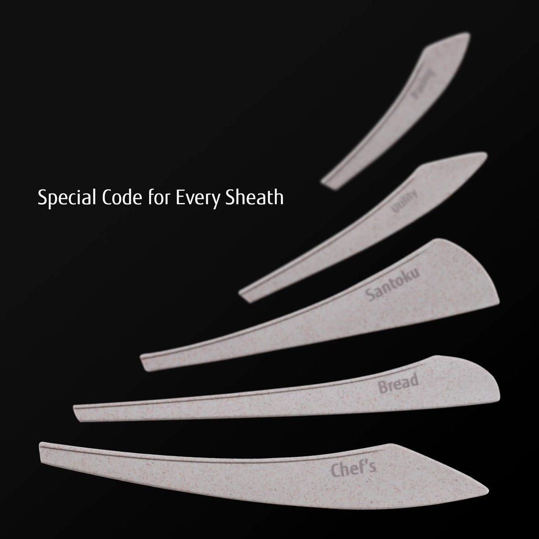 hecef 5 Teilig Scharfe Messer Set con Reisetasche, Küchenmesser Set Edelstahl - Ein Stück Geschmiede