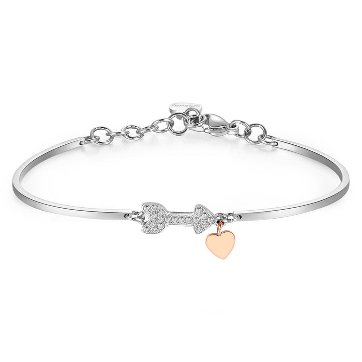 Brosway Frau Chakra Stahlpfeil Armband mit Anhänger und Kristallen BHK356