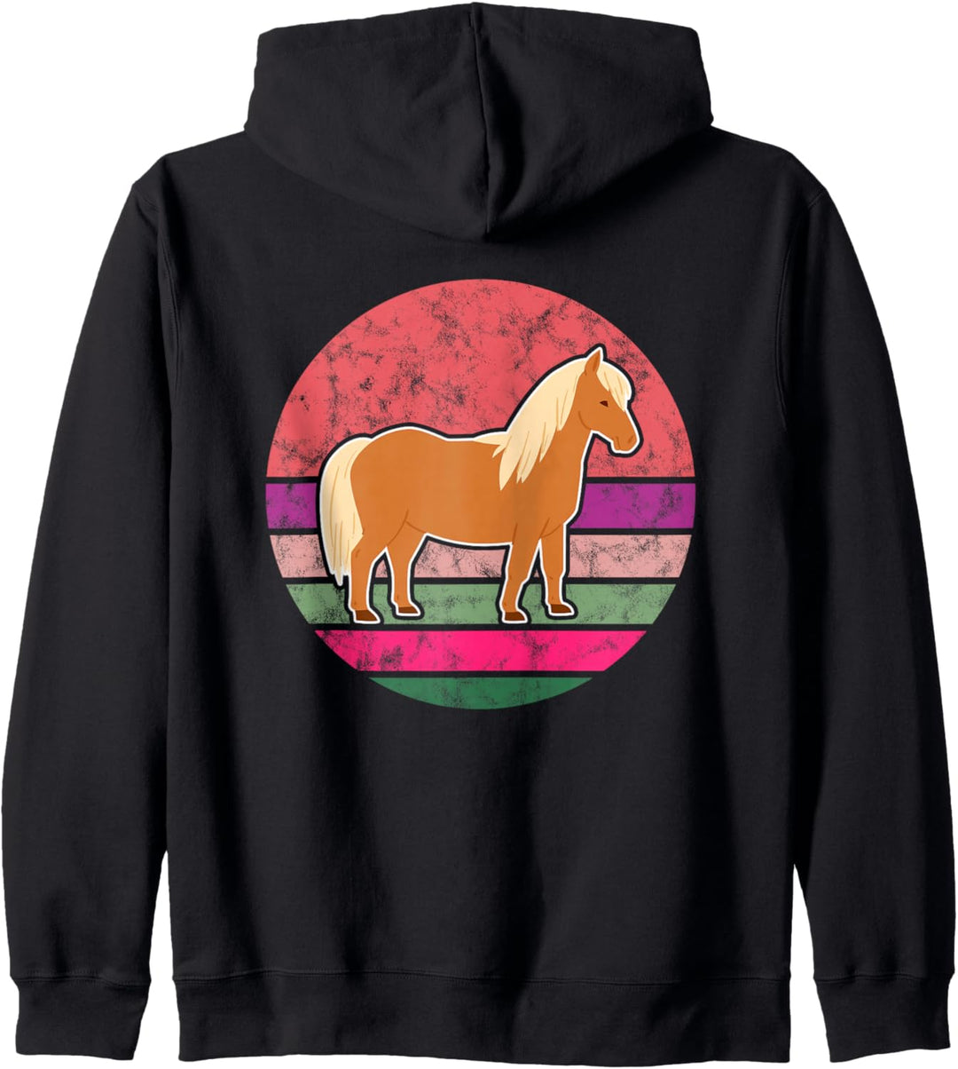 Islandpferd Isländer Island Pony Pferd Reiten Retro Vintage Kapuzenjacke