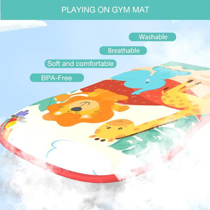 Eners Baby Gym Spielmatte Musikalische Aktivitätsmatte Piano Baby Play Gym Bauchzeit Gepolsterte Mat
