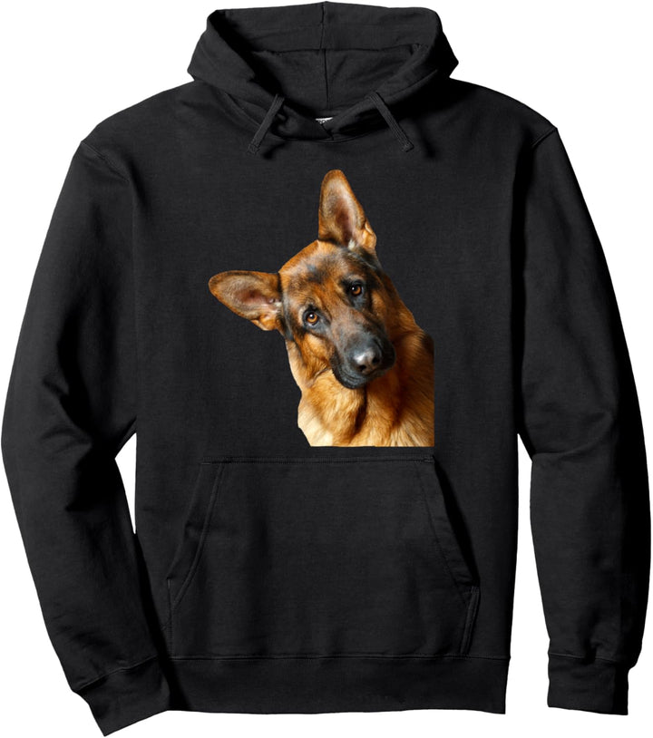 Portrait eines Deutschen Schäferhund Hund Geschenk Pullover Hoodie