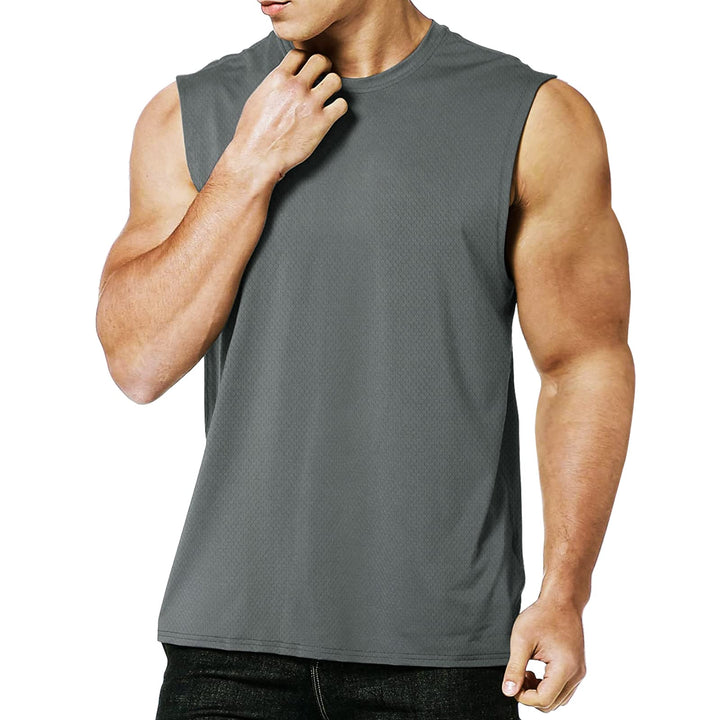 MEETYOO Tank Top Herren, Achselshirts Sport Ärmelloses Shirt Unterhemd Fitness Sleeveless Tshirt für