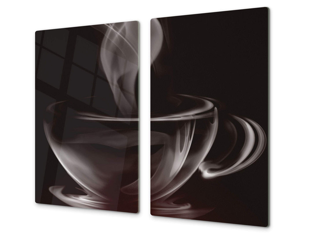 Kochplattenabdeckung Stove Cover und Schneideplatten SINGLE mit 60 x 52 cm und DOUBLE - zwei Bretter
