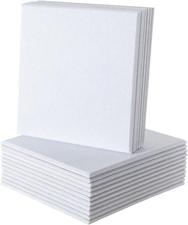 Akustik Paneele selbstklebend 12 Stück schallabsorbierende Wandpaneele aus Polyester 30x30cm geruchl