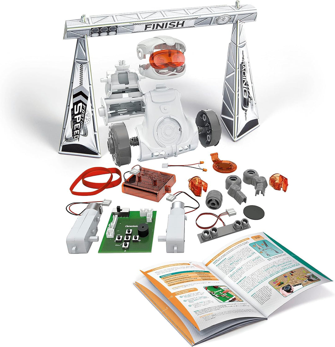 Clementoni 【Science & Play Mio Roboter】 Interaktiver STEM-Lernroboter mit App, Hindernisvermeidung &