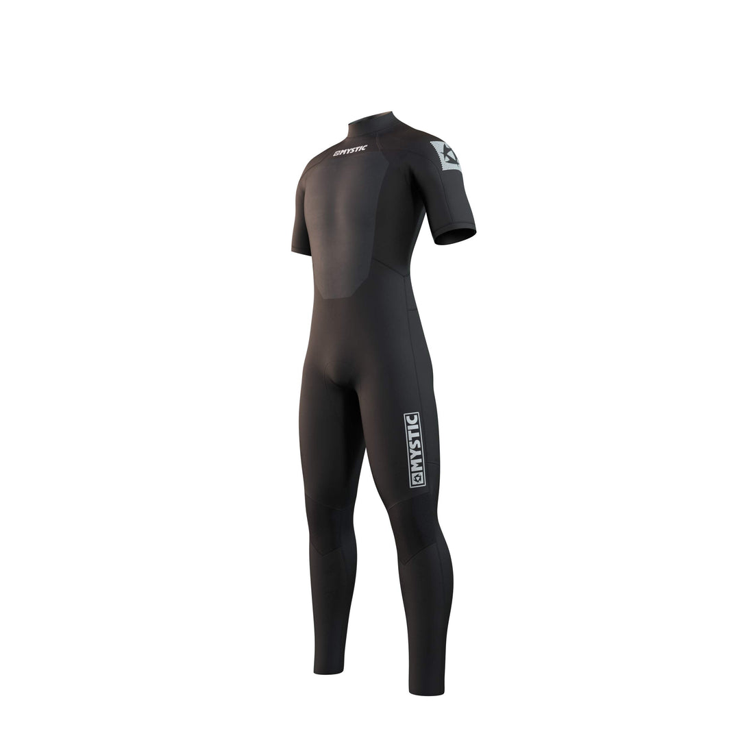 Mystic Watersports - Surf Kitesurf &amp; Windsurfing Herren Brand 3/2mm Kurzarm Neoprenanzug - Schwarz -
