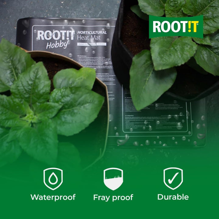 ROOT!T Root Hobby Heizmatte, 11 W, 350 mm x 250 mm, Schwarz, Grösse S - 11 W Small-11W, Small-11W
