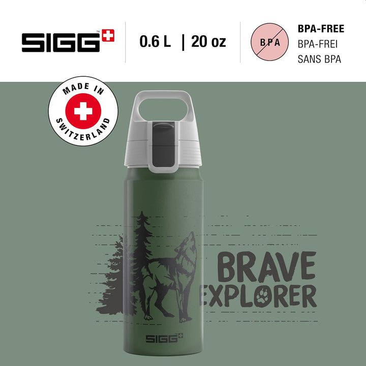 SIGG - Alu Trinkflasche Kinder - WMB ONE - Made in Switzerland - Für Kohlensäurehaltige Getränke Gee