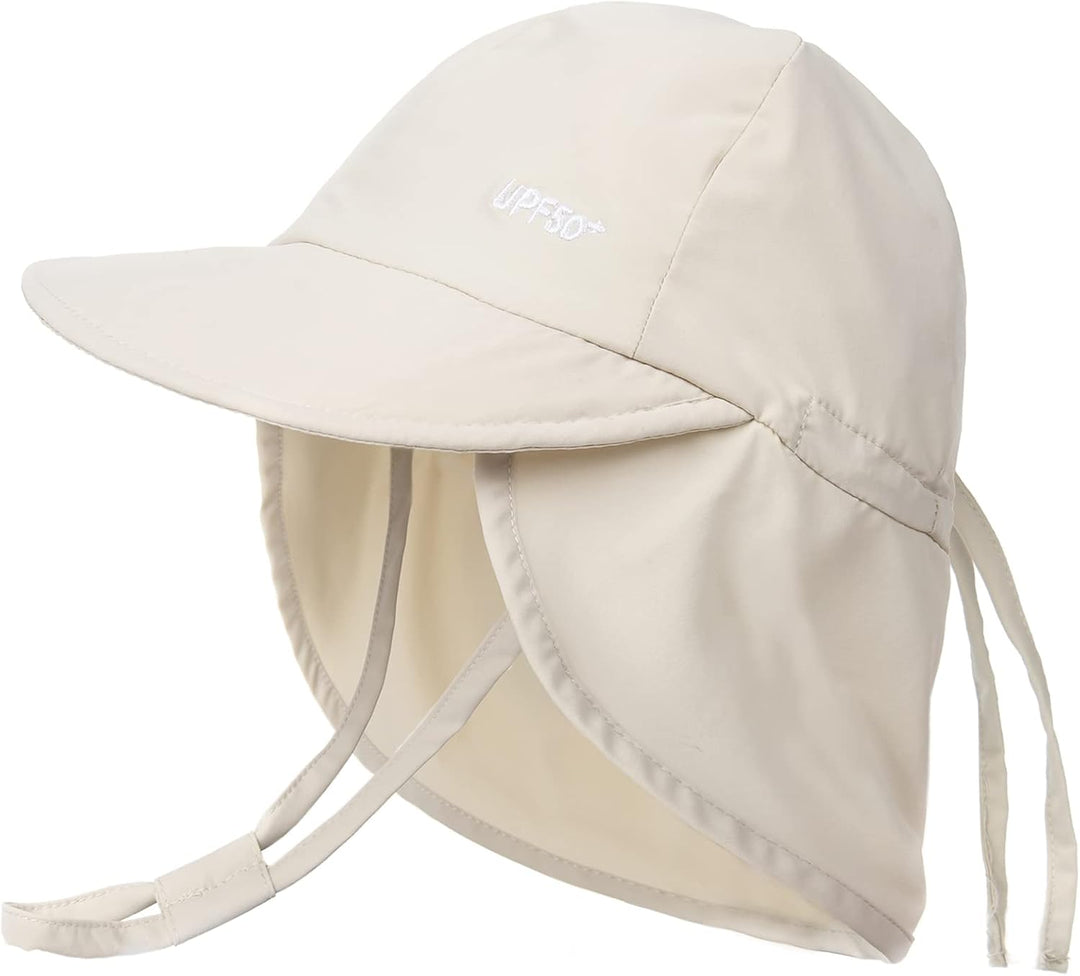 FURTALK Baby Sonnenhut mit Nackenklappe Kleinkind Kinder UPF 50+ Einstellbare Jungen Mädchen UV-Schu