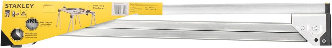 Stanley STST81337-1 Unterstellbock-Paar aus Metall Höhe 736mm belastbar bis 340 kg, Silber Single, S