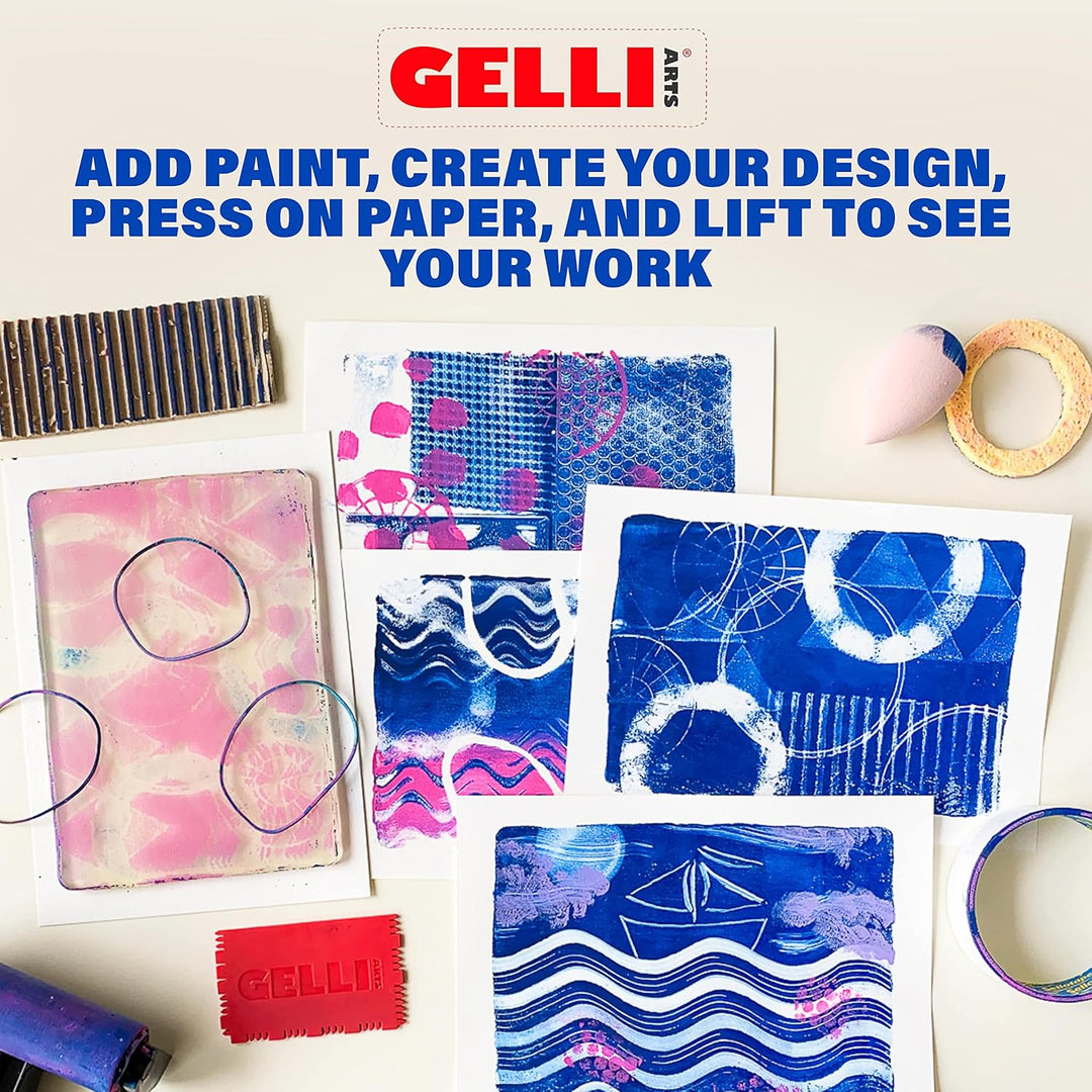 Gelli Arts GL013964721027 Gel-Druckplatte, 22,9 x 30,5 cm, transparent Einzeln, Einzeln