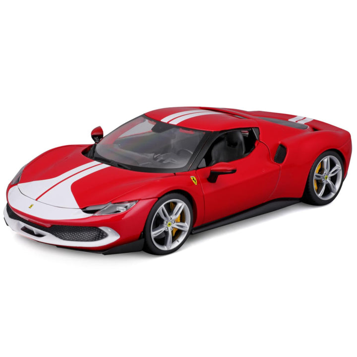 Bburago Ferrari 296GTB Assetto Fiorano: Modellauto im Massstab 1:18, Ferrari Race & Play Serie, Koff