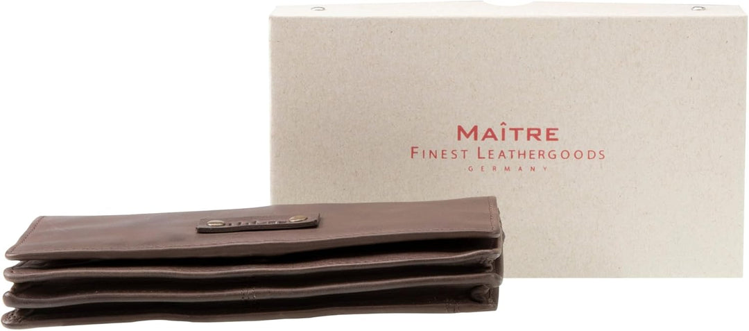 Maitre - steinbach immine purse lh14f Lila 18,00X9,00X0,00 CM Farbe:dunkelbraun / Material:cotton,co