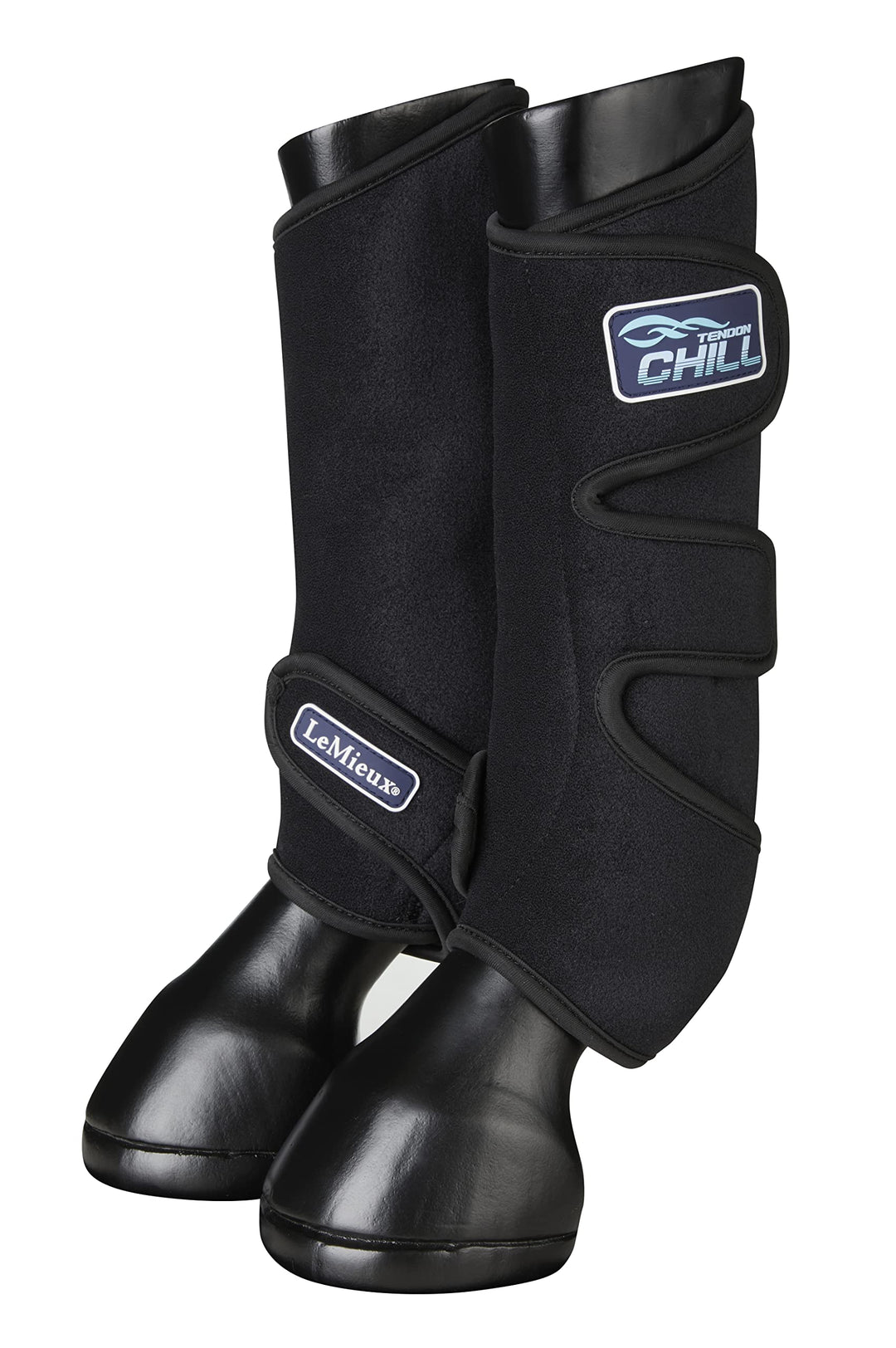 LeMieux Tendon Chill Boots Kühlgamaschen schwarz, Grösse:OneSize blue (silver), blue (silver)