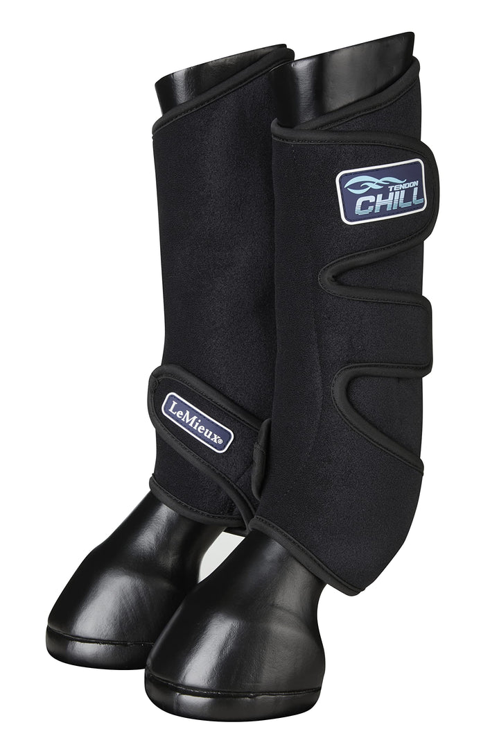LeMieux Tendon Chill Boots Kühlgamaschen schwarz, Grösse:OneSize blue (silver), blue (silver)