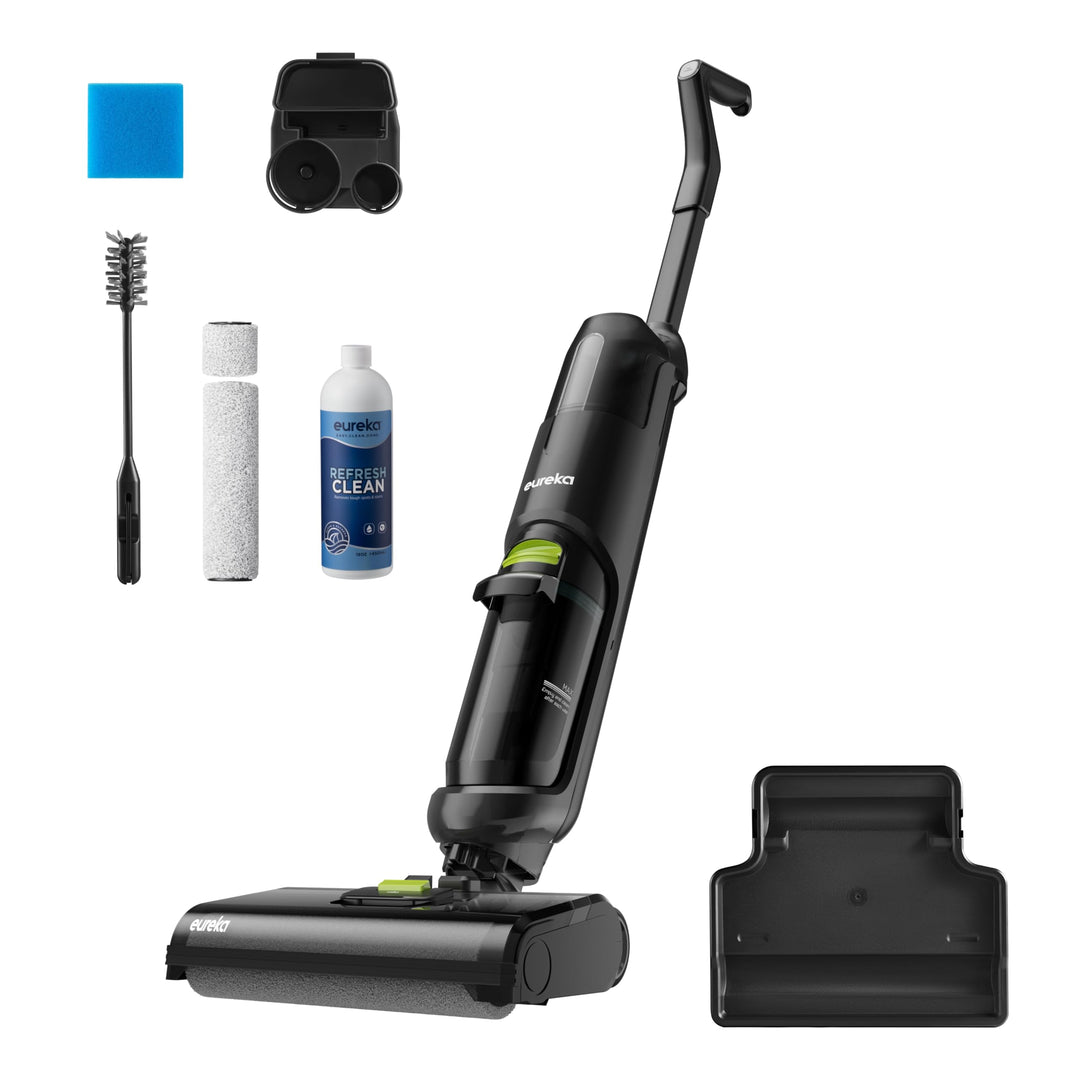 EUREKA NEW400 Nass-Trockensauger Kabelloser,Smart Nass-Trocken-Staubsauge mit Dual-Tank-Design,Selbs