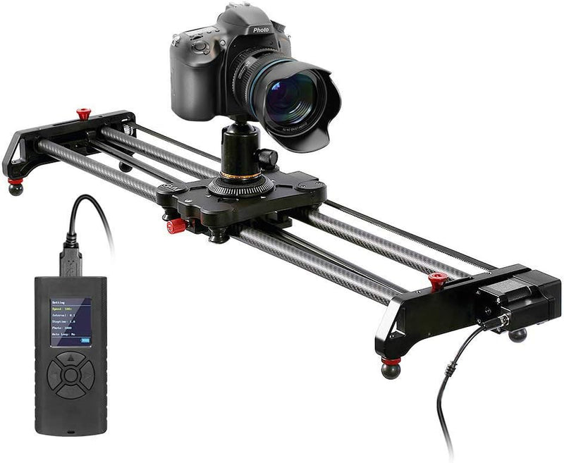 GVM 80cm Kamera Slider, Motorisiert Kameraschlitten, Fotografie Video Slider Kameraschlitten mit Fol