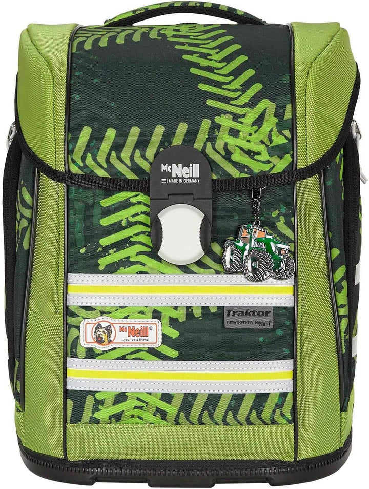 McNeill ERGO Primero McLight Schulranzen-Set 4tlg. Grün ca. 30 x 38 x 22 cm, Grün ca. 30 x 38 x 22 c