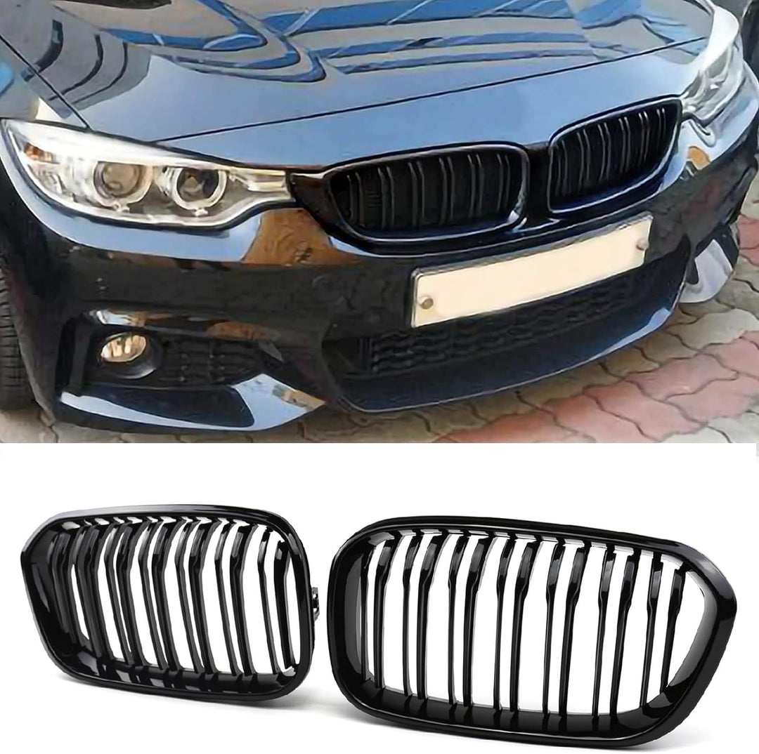 YIUBCZOQI F20 F21 Kühlergrill Passend für BMW 1er F20 F21 120i 118i 125i Nieren Schwarz 1er Kühlergr