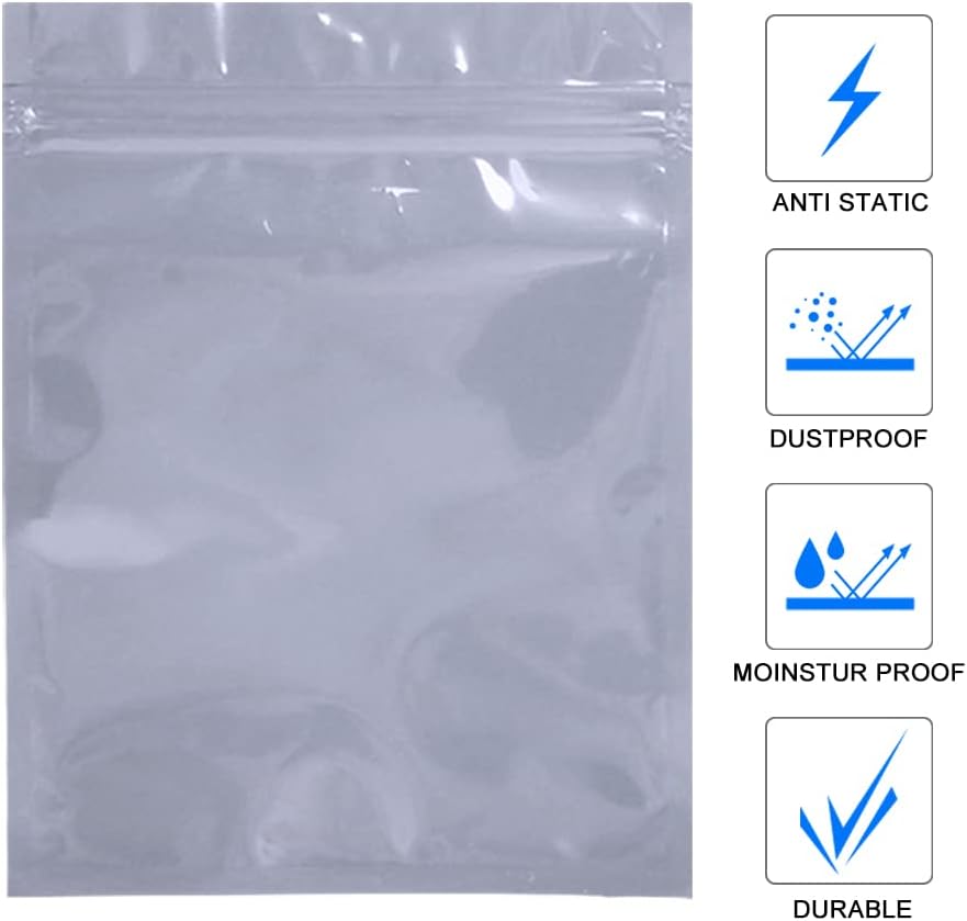 10 Stück Wiederverschliessbare Antistatische Beutel 40x50cm Extra Grosse ESD-Abschirmungs Tasche mit