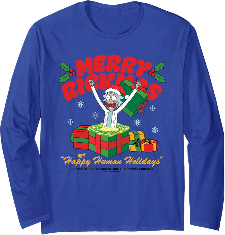 Rick and Morty Christmas Merry Rickmas Presents Langarmshirt