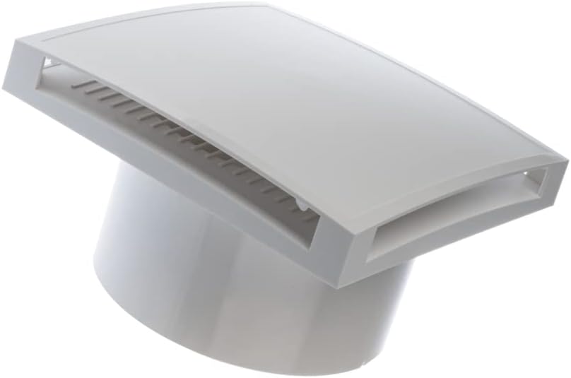 EUROPLAST Ø 125mm Bad-Lüfter mit Timer - mit Weiss Front, Leise Ventilator - Fan zur Belüftung Ø 125