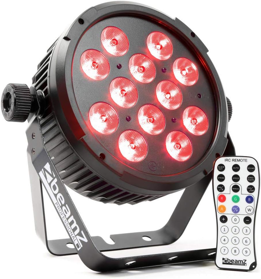 BeamZ BT300 FlatPAR 12x10 Watt DMX mit Fernbedienung