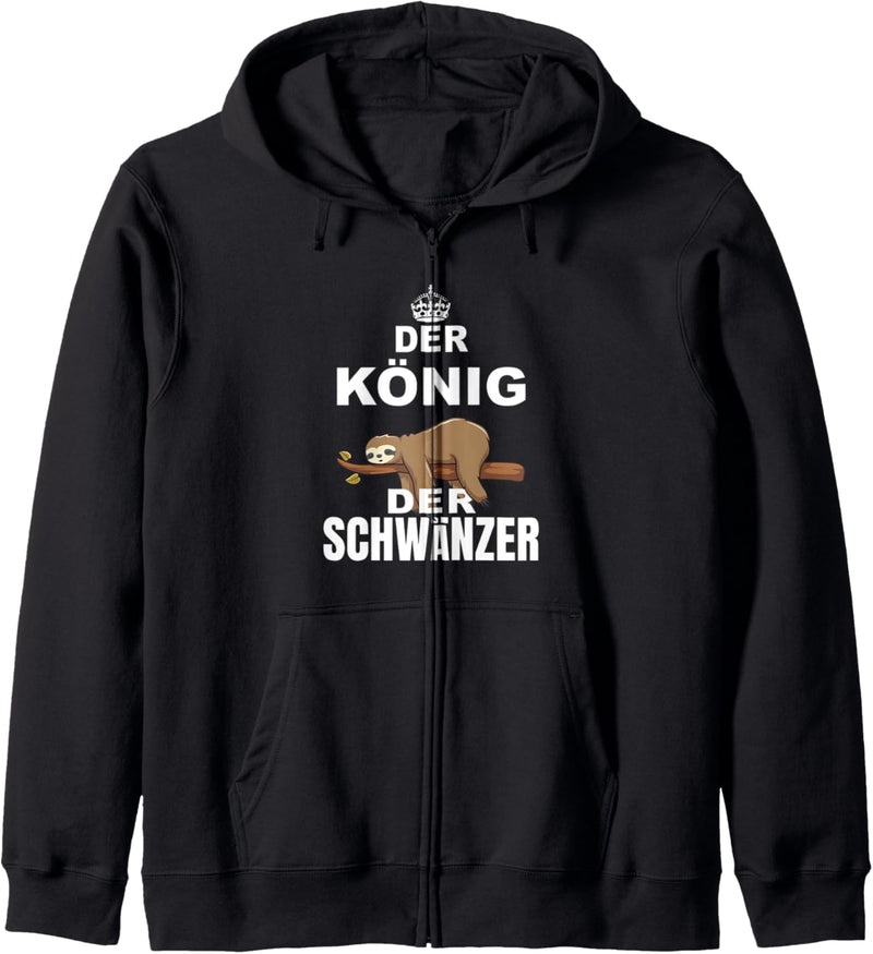 Faultier Der König der Schwänzer Schulfreunde Schule Kapuzenjacke