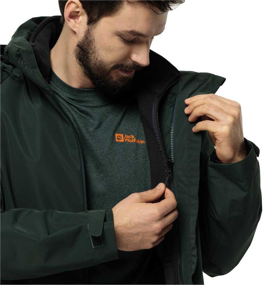 Jack Wolfskin Herren Waldsteig Fz M Jacket, Schwarz