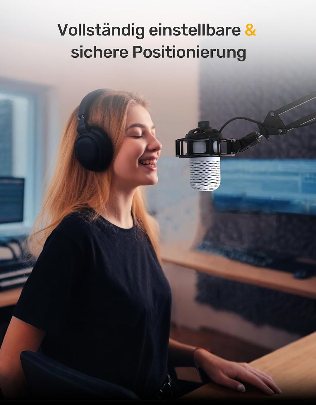 2026 Upgrade Razer Shock Mount für Razer Seiren V3 Mini USB/Mini Ultra, Professionelle Mikrofonspinn